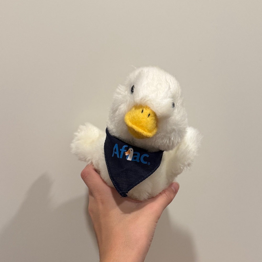 Aflac Duck Plush with Blue Bandana